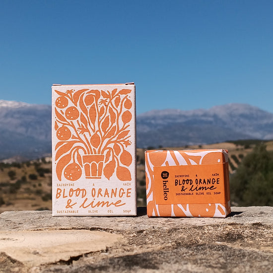"Blood Orange & Lime" Handmade Soap by Helleo