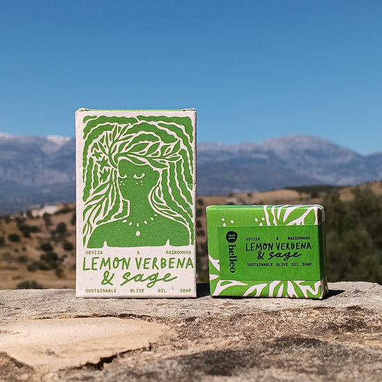 "Lemon Verbena & Sage" Handmade Soap by Helleo