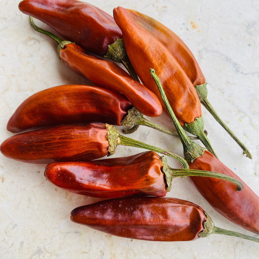 Image for Πορτοκαλί πιπεριές τσίλι Ταϊλάνδης | Βιοδυναμική Καλλιέργεια