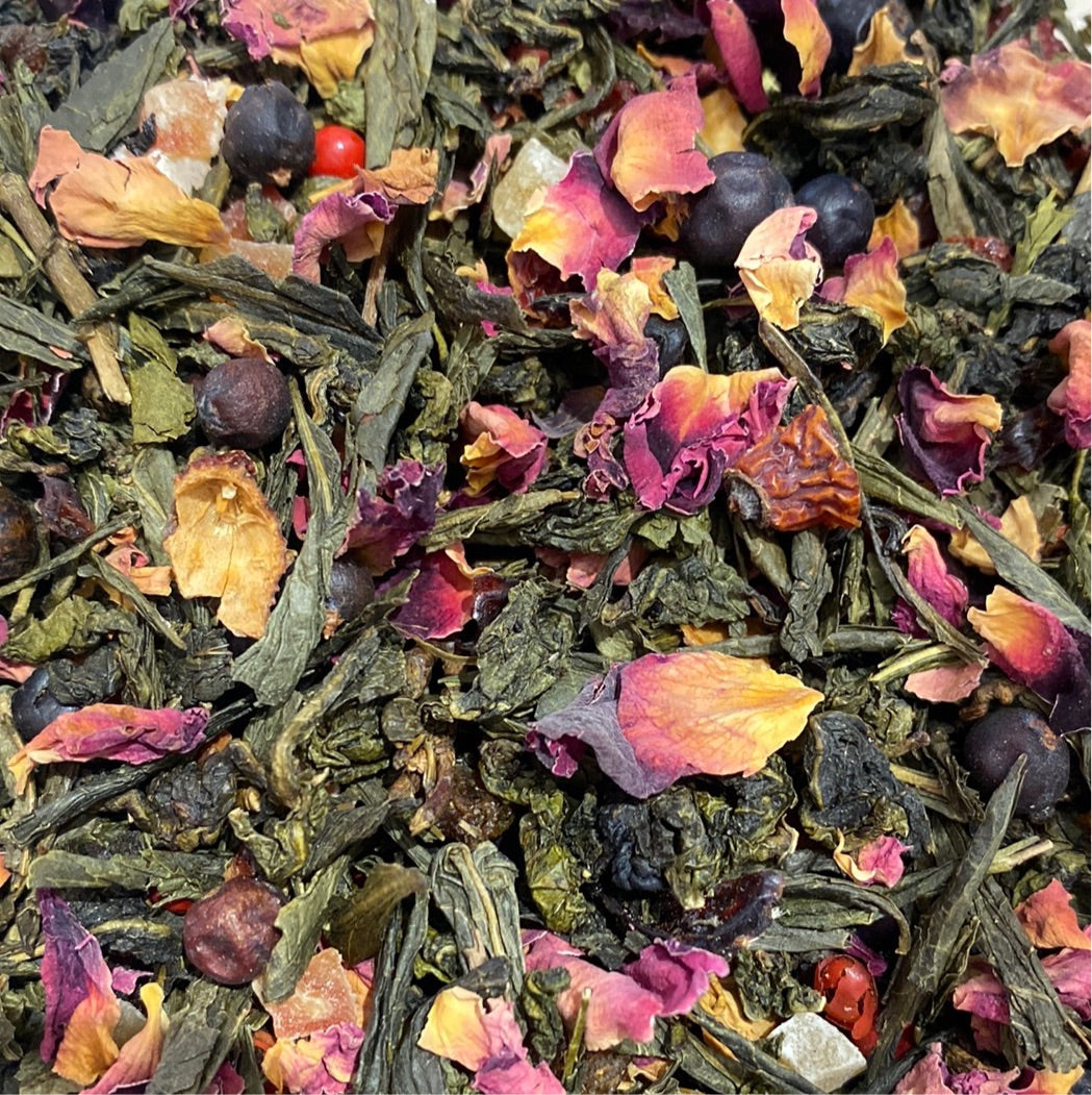 "Framboise Papaya" Oolong & Green Tea
