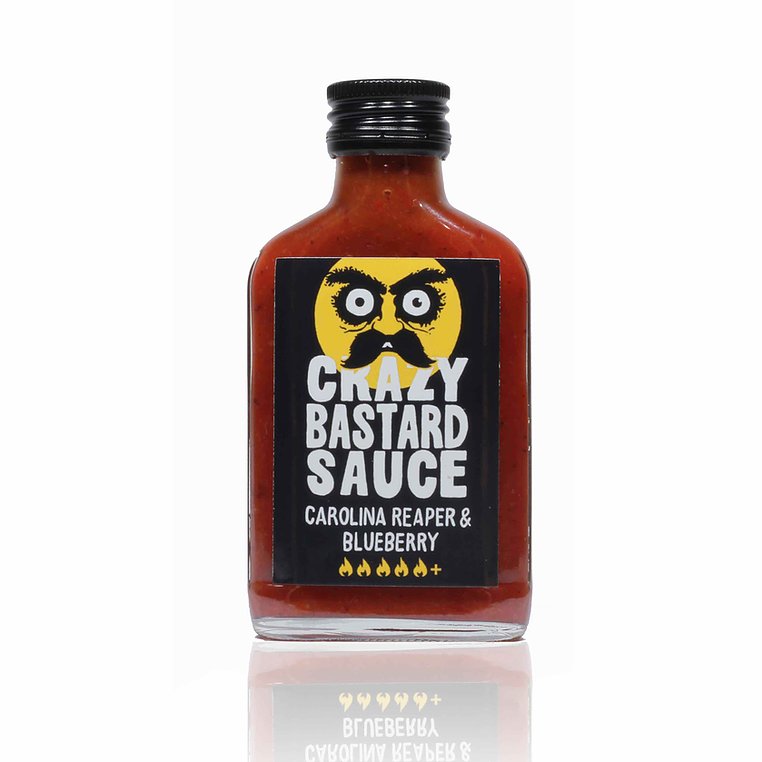 Image for Σάλτσα Τσίλι «Carolina Reaper & Blueberry» από την CRAZY BASTARD SAUCE (100ml)