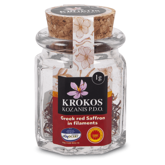 <tc>Safran rouge en filaments (récipient en verre)</tc>