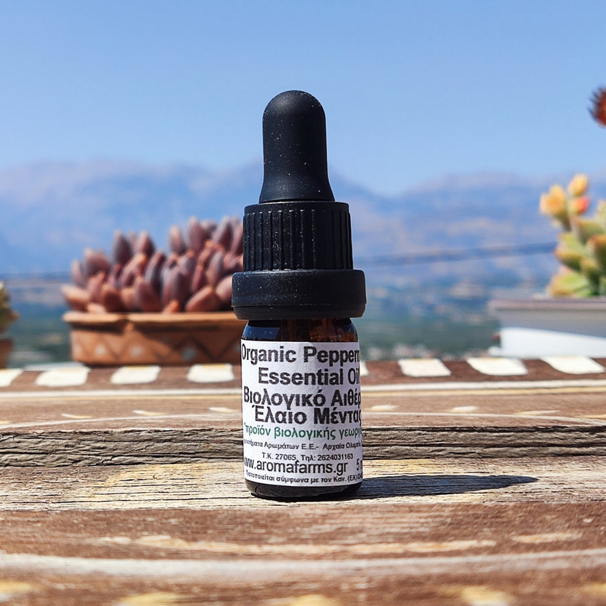 Image for Βιολογικό Αιθέριο Έλαιο Μέντας από την AROMA FARMS (5ml)