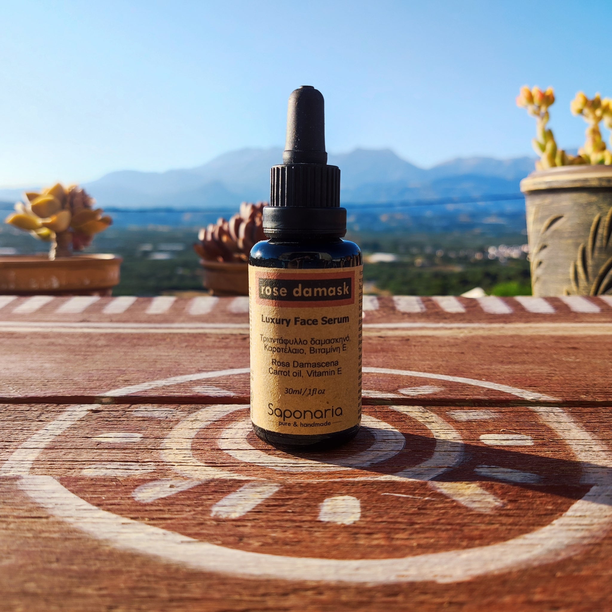 Natürliches Gesichtsserum „Rose Damask“