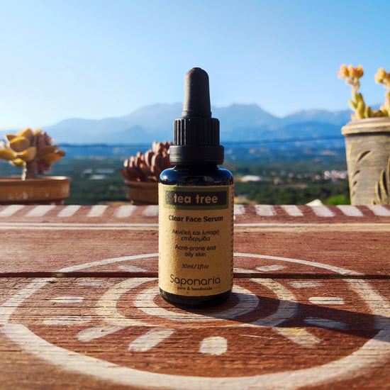 <tc><transcy>Φυσικό Serum Προσώπου</transcy> «Τεϊόδεντρου» από την SAPONARIA (30ml)</tc>