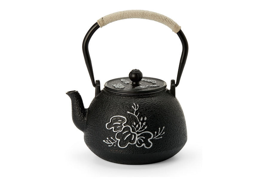 Black Teapot with Strainer