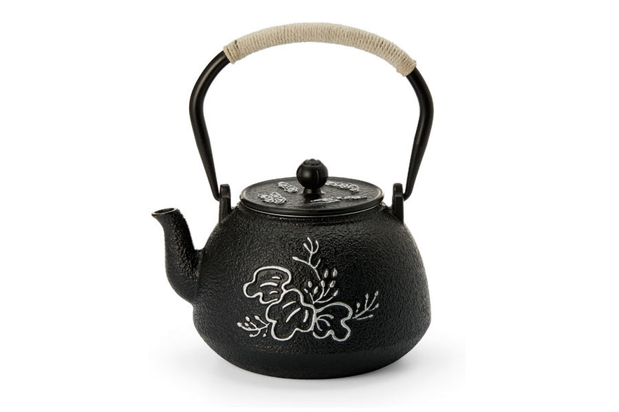 Image for Black Teapot with Strainer