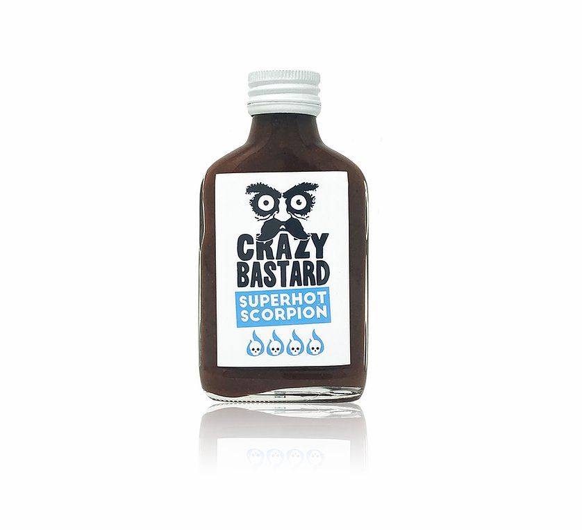 Image for Σάλτσα Τσίλι «Superhot Scorpion» από την CRAZY BASTARD SAUCE (100ml)